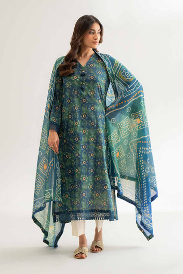 Nishat Linen 2 Piece - Digital Printed Embroidered Suit - 42501752 Online Shopping